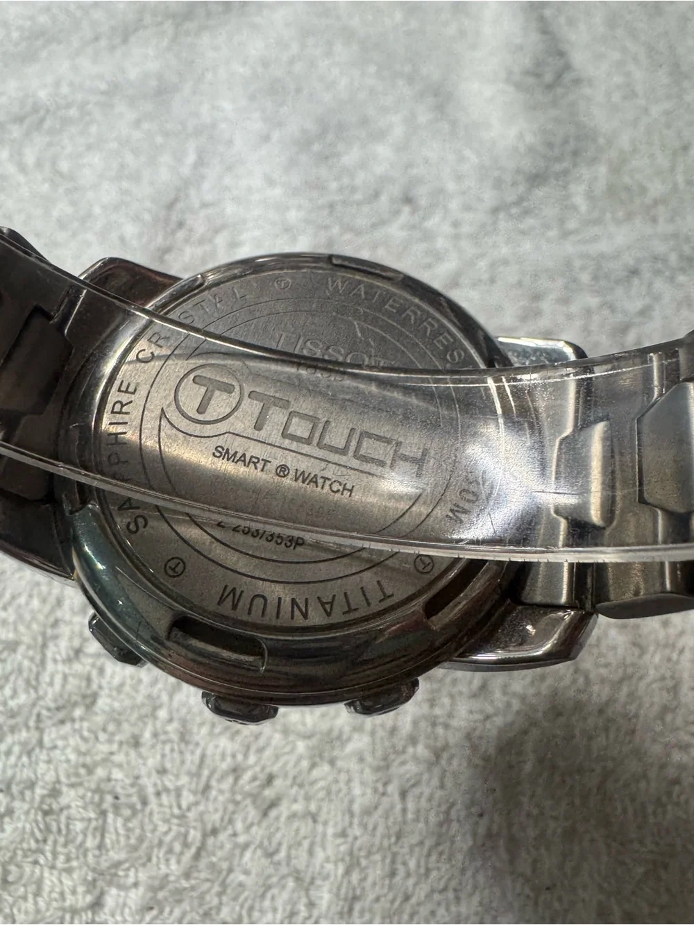 Tissot T-Touch Titanium Watch - Black Dial with Red Accents